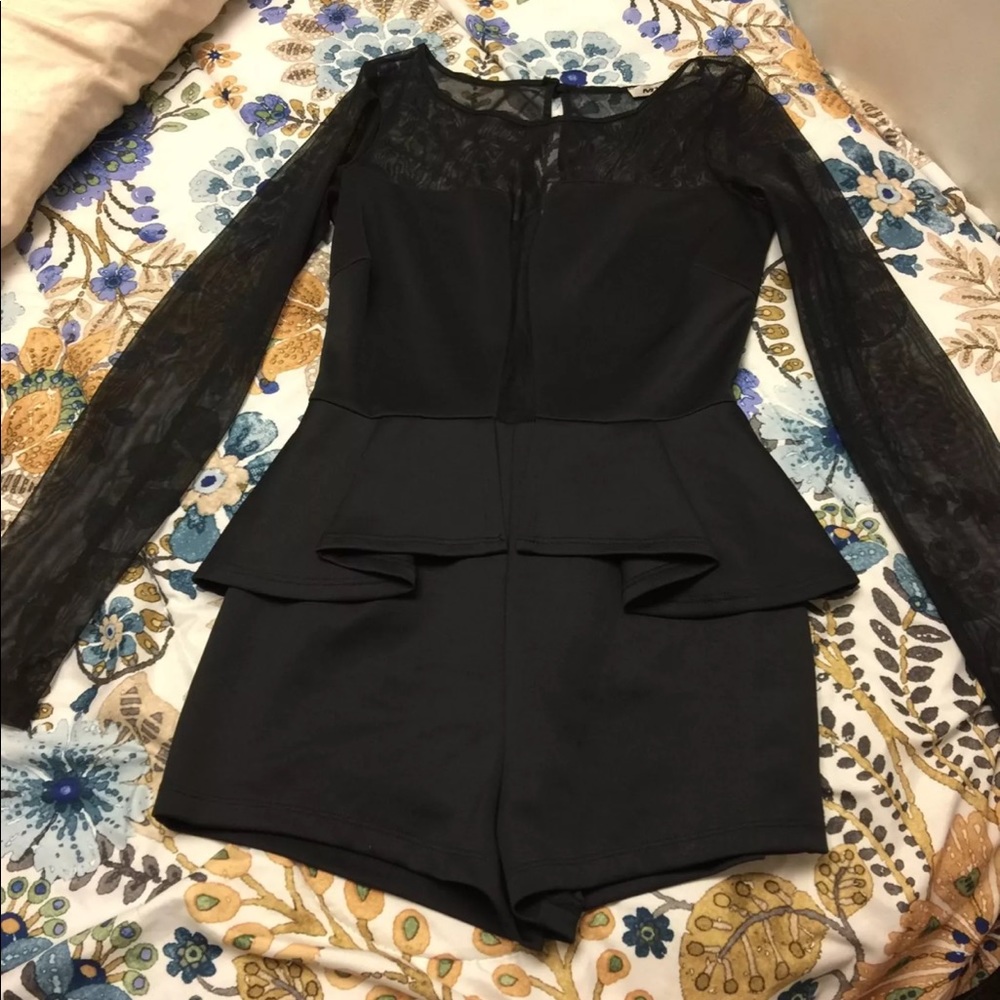 Black shorts romper